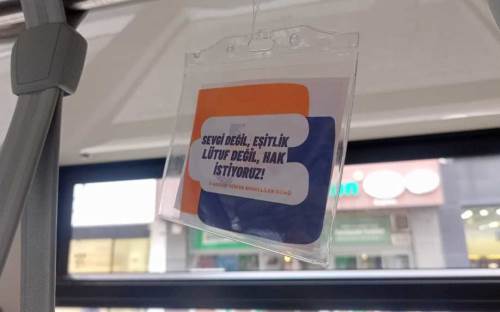 Eskişehir tramvaylarında Engelliler Günü mesajı