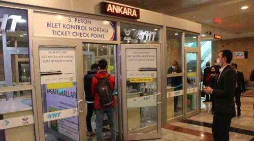 Eskişehir Tren Garı'nda koronavirüs şoku! YHT'ye binerken yakalandı!