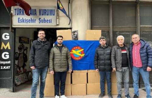 Eskişehir Türk Hava Kurumu'ndan anlamlı destek: Hatay unutulmadı!