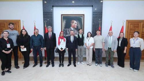 Eskişehir Valiliği'ne "Genç Aşçılar-Geleceğim Mutfağım" proje ortaklarından özel ziyaret