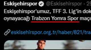 Eskişehir ve Eskişehirspor'a büyük saygısızlık