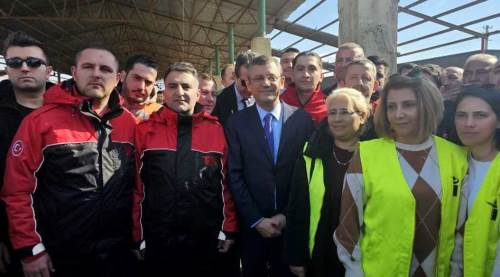 Eskişehir ve Özgür Özel deprem bölgesinde!