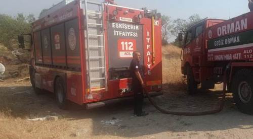 Eskişehirli ekipler yangına müdahale için Çanakkale'de!