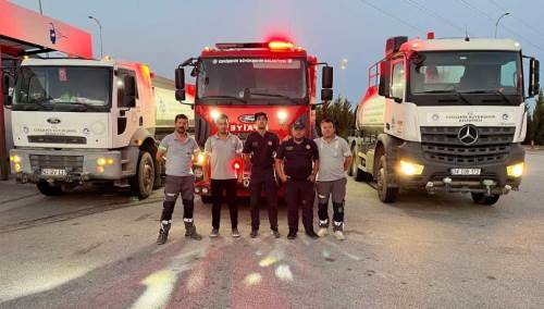 Eskişehirli ekipleri Çanakkale’deki yangın için görev başında