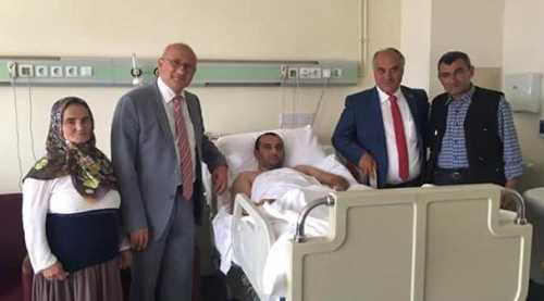 Eskişehirli gaziyi ziyaret ettiler