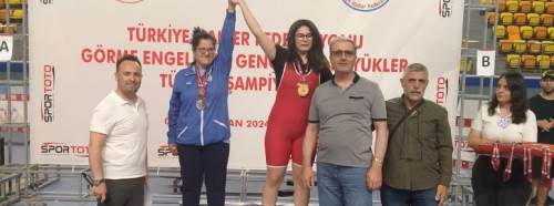 Eskişehirli görme engelli sporcu Türkiye şampiyonu oldu