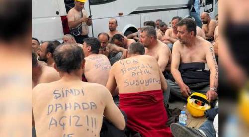 Eskişehirli maden işçileri Ankara'da açlık grevine girdiler!
