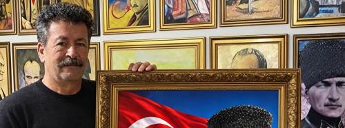 Eskişehirli sanatçıdan Cumhuriyet’in 103. yılına özel eser
