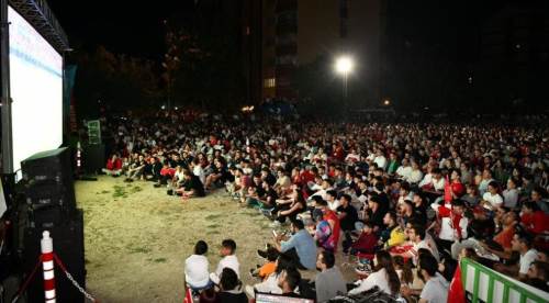 Eskişehirliler milli takıma destek vermek için birlik oldu