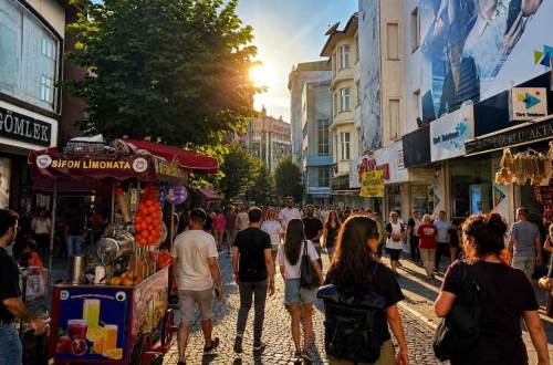 Eskişehirliler sıcak dinlemedi, Hamamyolu dolup taştı