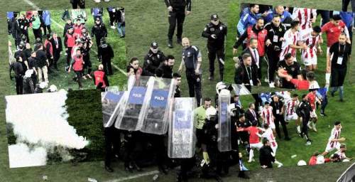 Eskişehirspor - Ayvalıkgücü Belediyespor maçında sinirler gerildi: Maç sonu yaşananlar...
