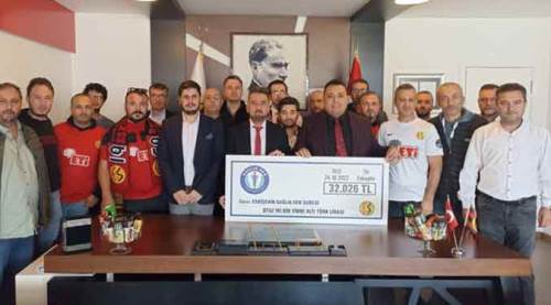 Eskişehirspor'a anlamlı destek