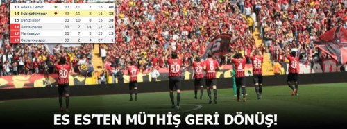 Eskişehirspor Bolu maçında kümede kalmayı garantiledi: 2-2