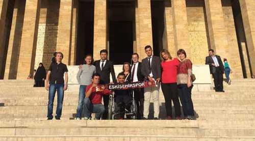 Eskişehirspor çalışanları Anıtkabir'de