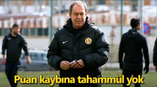 Eskişehirspor'da puan kaybına tahammül yok