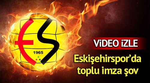 Eskişehirspor'da toplu imza töreni