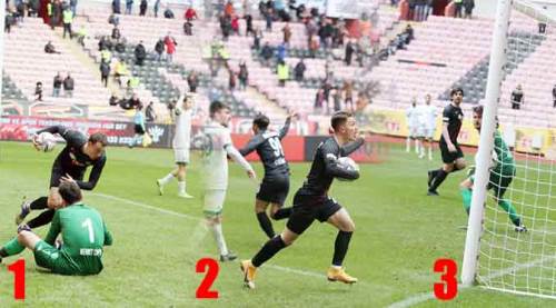Eskişehirspor'dan 2,5 dakikada üç gol!