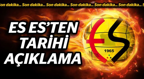 Eskişehirspor'dan tarihi açıklama!