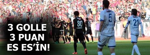 Eskişehirspor Erzurumspor'u 3-1 yendi