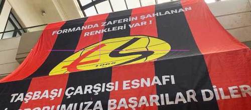 Eskişehirspor için esnaf kolları sıvadı: Her yer kırmızı siyah!