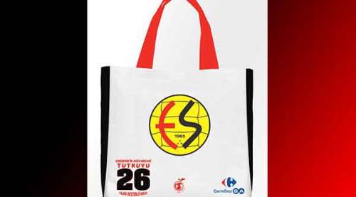 Eskişehirspor logolu bez poşetler geliyor!