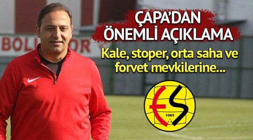 Eskişehirspor teknik direktöründen önemli açıklama
