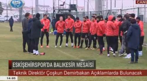 Eskişehirspor tesislerinde basın toplantısı