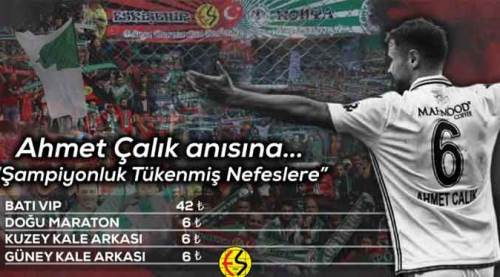 Eskişehirspor tribünleri onun anısına dolacak!