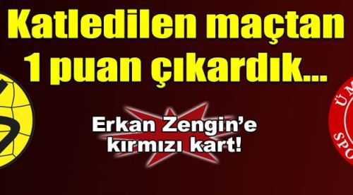 Eskişehirspor Ümraniyespor: 1-1 Hakem maçı katletti! Bruno'dan jeneriklik gol...