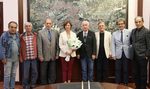 Eskişehirspor’un efsane futbolcuları Ayşe Ünlüce ile buluştu