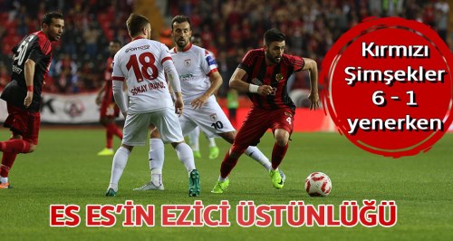 Eskişehirspor'un Samsunspor'a karşı ezici üstünlüğü