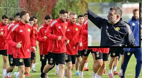 Eskişehirspor'un teknik direktörü futbolcular için kolları sıvadı