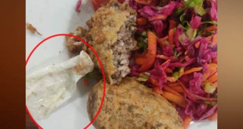 ESOGÜ'de skandal görüntü: Yemeğin içinden... 