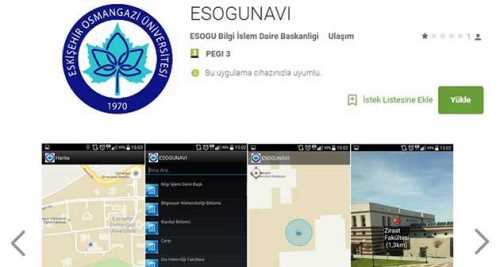 ESOGÜNAVİ GOOGLE PLAY'DA