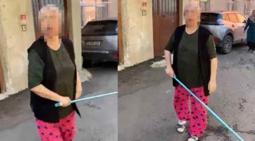 Ev sahibi kiracısına sopayla saldırdı