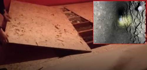 Evin içinde bulunan gizli tünel şok etti: Ülkeler arası geçiş...