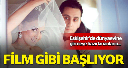 Evlilikleri film gibi başlatıyor