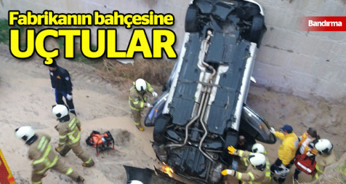 Fabrika bahçesine uçtular