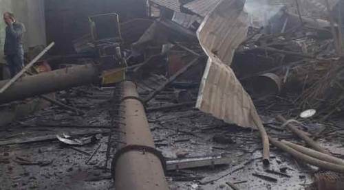 Fabrikada buhar kazanı patladı, ortalık savaş alanına döndü!