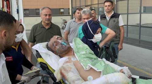 Faciadan kurtulan işçiler Eskişehir Şehir Hastanesi'ne getirildi