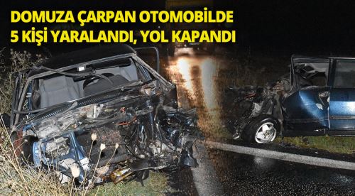 Feci kazada 5 kişi yaralandı