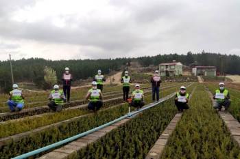 Fidan Üretiminde Çalışan Kadınlardan ‘Evde Kal’ Çağrısı
