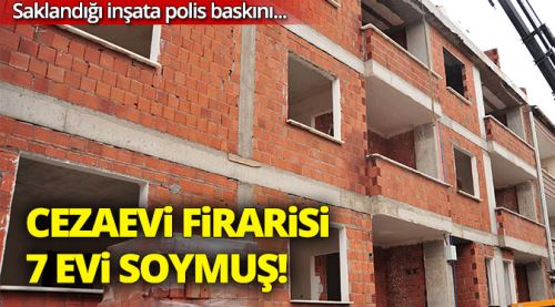 Firari hırsızlık operasyonunda yakalandı