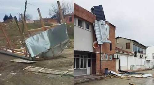 Fırtına Eskişehir'deki o mahalleyi vurdu: Çatılar uçtu...