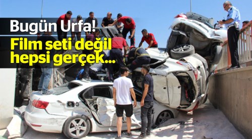 Freni boşalan TIR hepsini ezdi geçti