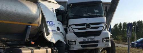 Freni patlayan tankerin sürücüsü faciayı böyle önledi