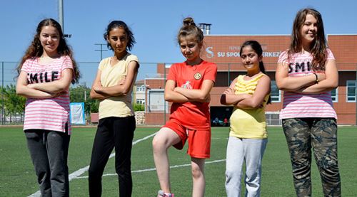 Futbolcu kızlar iddialı