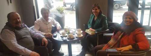 GAYE USLUER GURBETÇİLERLE BULUŞTU