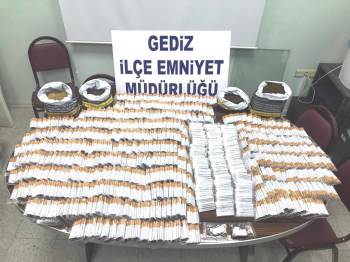 Gediz’De Kaçak Tütün Ve Sigara Operasyonu
