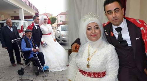 Gelin ve damattan örnek davranış